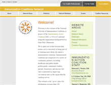 Tablet Screenshot of immunizationcoalitions.org